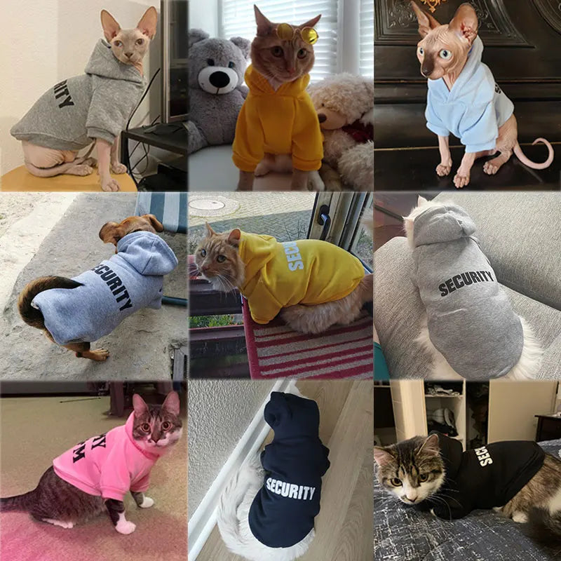 Soft Cotton Pet Coat & Hoodie for Cats and Small Dogs – Warm, Fashionable Jacket for All Seasons