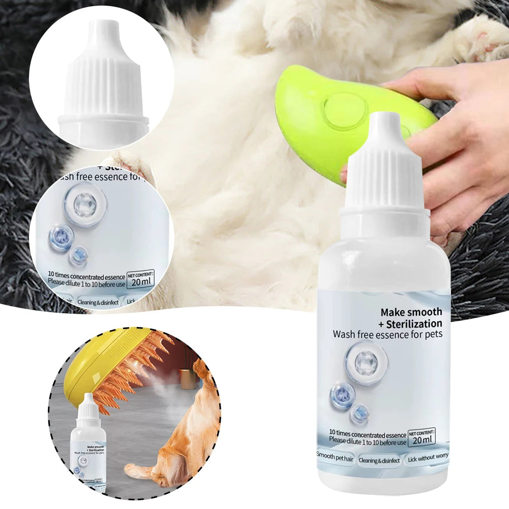 3-in-1 Electric Steam Pet Brush – Grooming, Deodorizing & Shedding Tool for Cats & Dogs