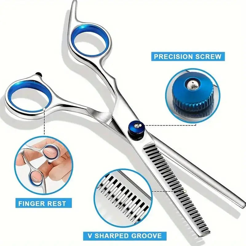 Pet Safe Stainless Steel Grooming Scissors – Rounded Tip for Precision Trimming