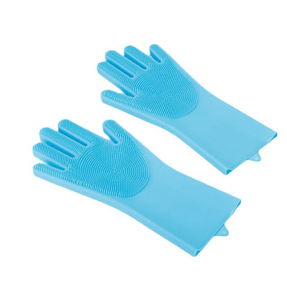 Silicone Pet Grooming & Bathing Gloves – Hair Removal, Massage, and Cleaning