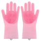 Silicone Pet Grooming & Bathing Gloves – Hair Removal, Massage, and Cleaning