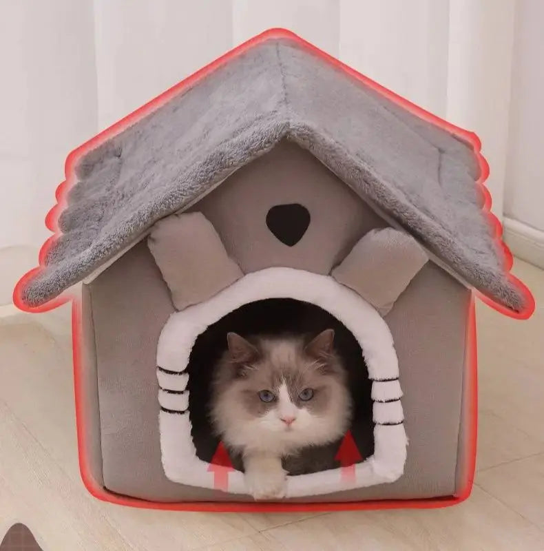 Cozy Four-Season Pet House – Removable & Washable Dog & Cat Bed