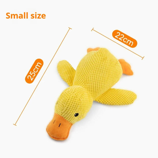 Plush Sleeping Duck Dog Toy – Bite-Resistant, Squeaky & Comforting