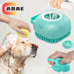 2-in-1 Dog & Cat Bathing Brush – Soft Silicone Massage Brush with Shampoo Dispenser