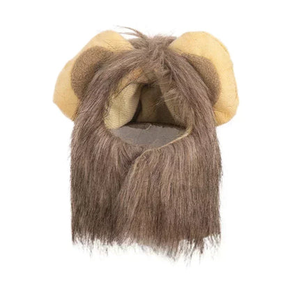 Cute Lion Mane Cat Wig Hat – Funny Costume for Cats & Dogs, Perfect for Halloween & Christmas Party Decoration