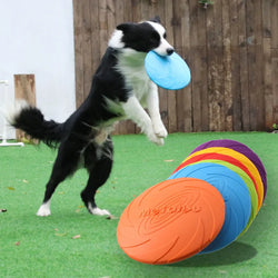 OUZEY Bite-Resistant Flying Disc Toy – Durable & Interactive Dog Frisbee for Training & Outdoor Play